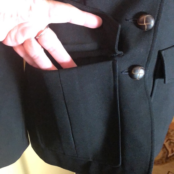 Vintage EXPRESSIONS Size 4 Field Military Inspired Blazer Detailed buttons USA - Picture 11 of 13